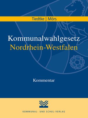 cover image of Kommunalwahlgesetz Nordrhein-Westfalen